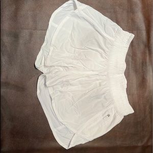 White Lululemon Shorts. Size 6